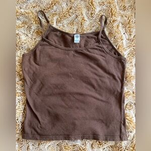 Like new American apparel Classic Girl brown cotton tank top